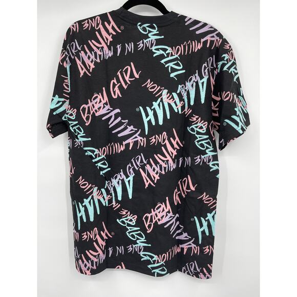 Aaliyah One In A Million Black Graphic TShirt Short Sleeve Large NEW Unisex - Picture 3 of 10